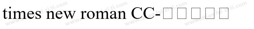 times new roman CC字体转换